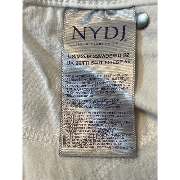 NYDJ Women’s 22 W Stretch White Denim Capri W - Picture 10 of 14